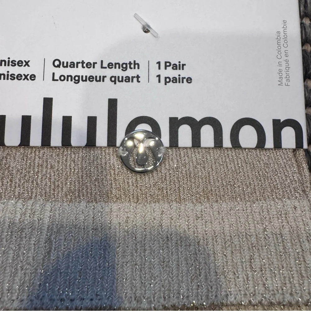 lululemon Glitter  Socks Quarter Length
